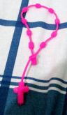 Pulseira decenário de silicone rosa