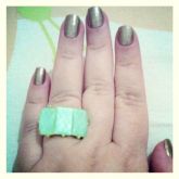 Anel verde bebê