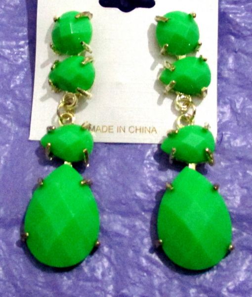 Maxi brinco verde