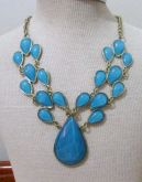 Colar gota azul