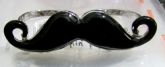 Anel duplo mustache, prateado