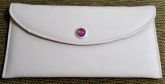 Bolsa carteira com pedra roxa