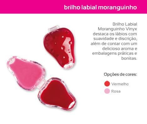 Gloss em forma de moranguinho