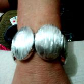 Pulseira de ABS prateada
