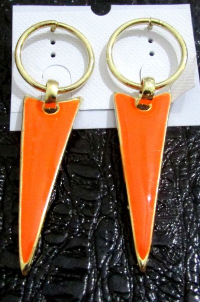 Brinco 80´s laranja