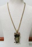 Colar corujinha com strass