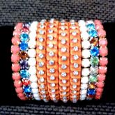 Kit de pulseiras neon - laranja