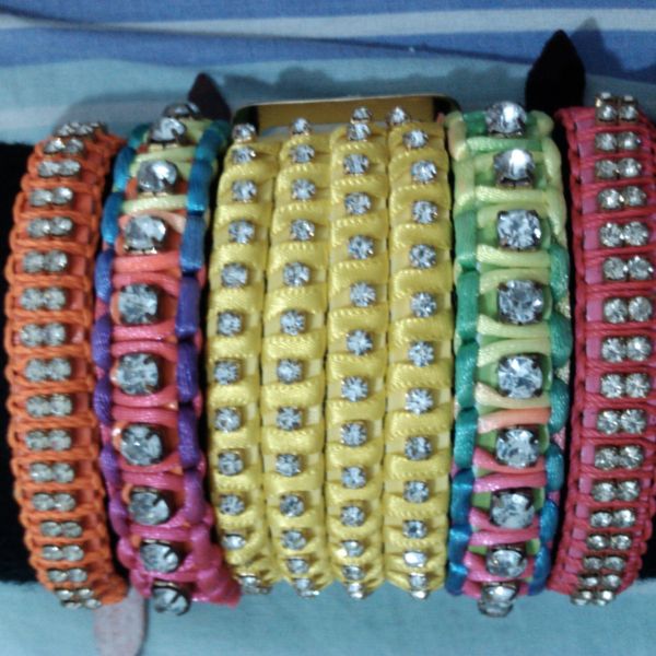 Kit de pulseiras neon - amarelo