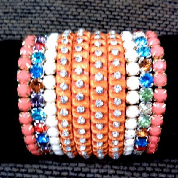 Kit de pulseiras neon - laranja