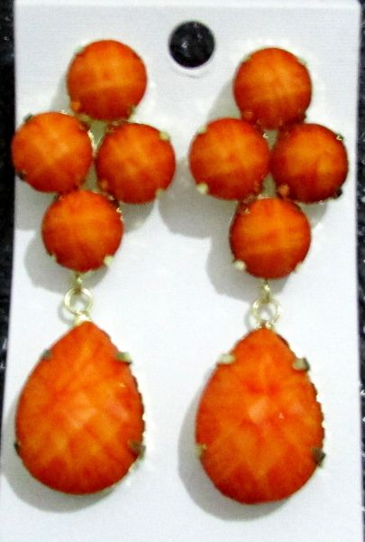 Maxi brinco laranja